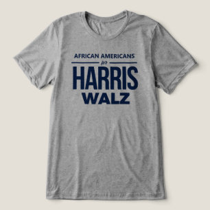 African Americans for Harris Walz Tri-Blend Shirt