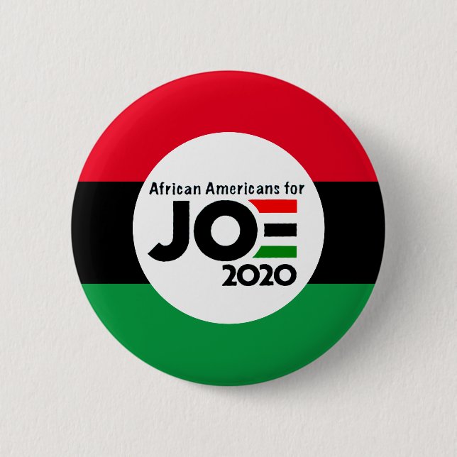 African Americans for Joe 2020 Button (Front)
