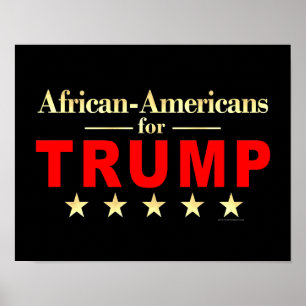 African-Americans for President Donald Trump Poster