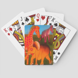 African Animal Art Print Poker Cards