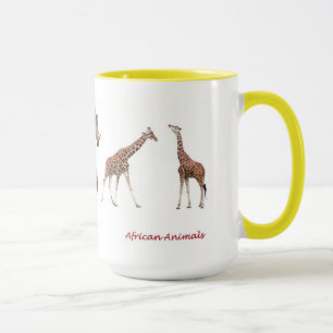 African Animal Mug