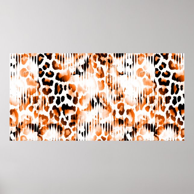 African Animal Prints. Vintage Natural Pattern. Bl Poster (Front)