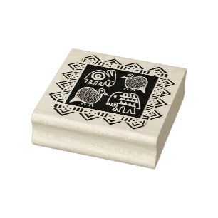 African Animal Spirits Design stamp
