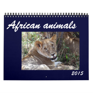 african animals 2015 calendar