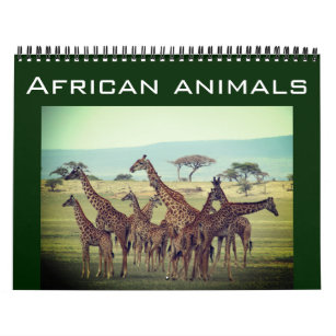 african animals 2024 calendar