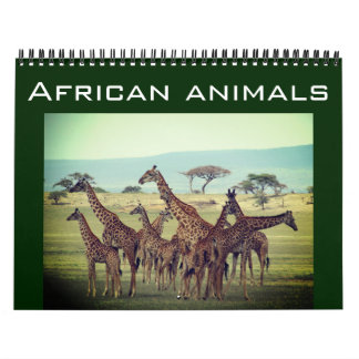 african animals 2026 calendar