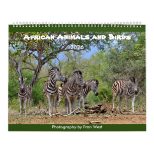 African Animals and Birds 2026 Calendar