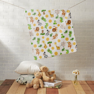 African Animals Baby Blanket