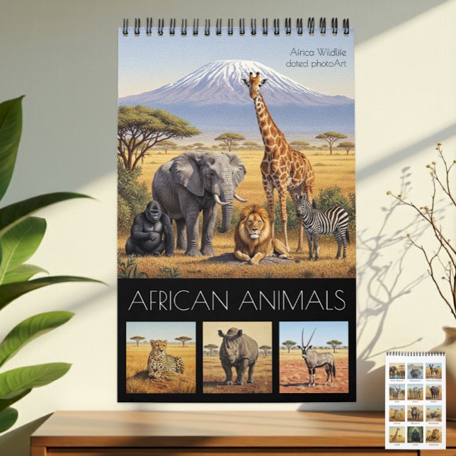 African Animals Calendar 2026 / African Wildlife (African Animals Calendar / Wildlife Africa)