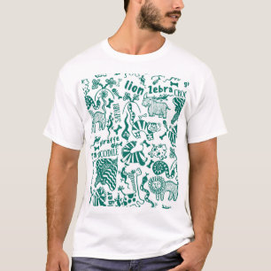 African animals: diverse seamless pattern. T-Shirt