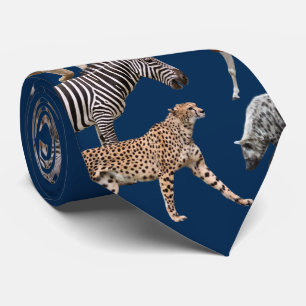 African Animals Neck Tie