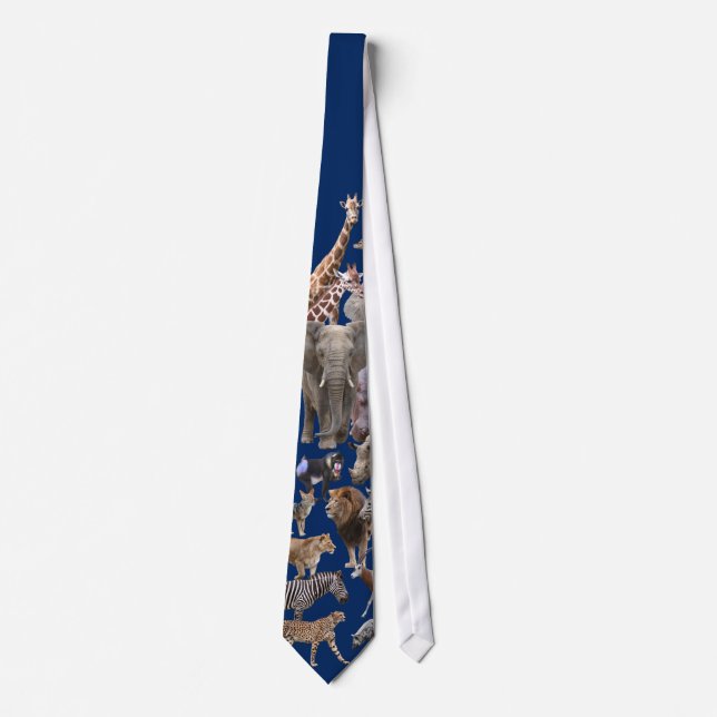 African Animals Neck Tie (Front)