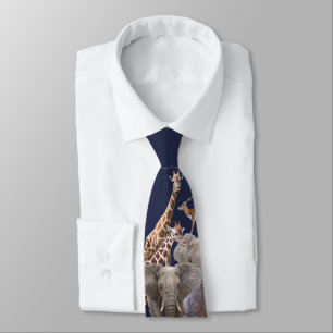 African Animals Neck Tie