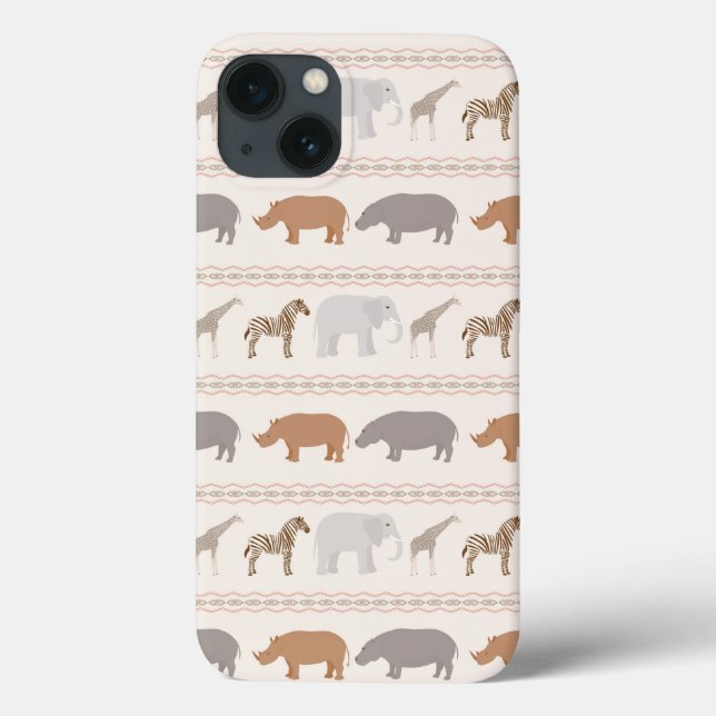 African animals pattern 1 Case-Mate iPhone case (Back)