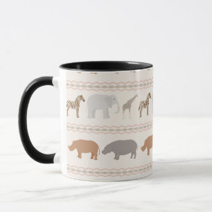 African animals pattern 1 mug
