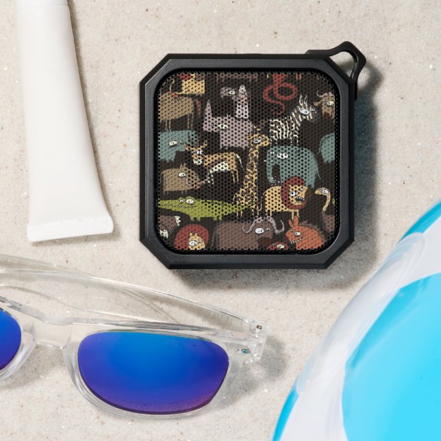 African Animals Pattern Bluetooth Speaker (Insitu(Beach))