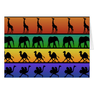 African Animals Pattern Cards