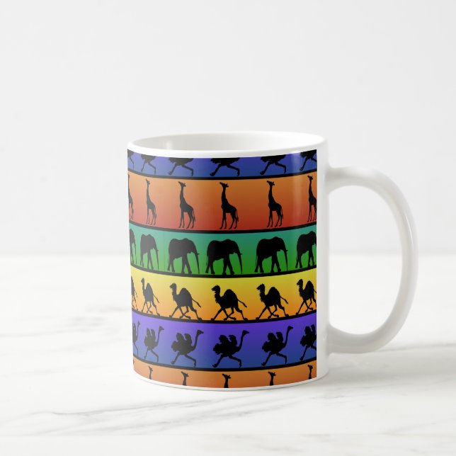 African Animals Pattern Coffee Mug (Right)
