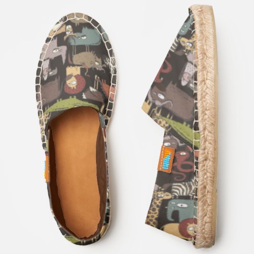 African Animals Pattern Espadrilles