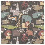 African Animals Pattern Fabric