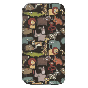 African Animals Pattern iPhone 6/6s Wallet Case