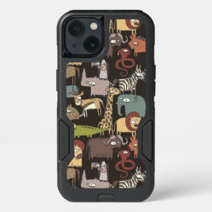 African Animals Pattern iPhone 13 Case