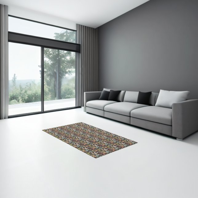 African Animals Pattern Rug (Insitu (Indoor 3))