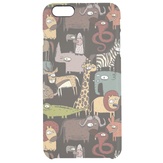 African Animals Pattern Uncommon iPhone Case (Back)