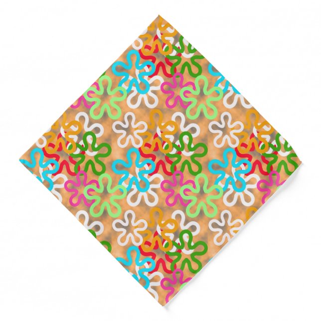 African Ankara Pattern Design  Bandana (Front)