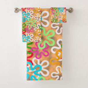 African Ankara Pattern Design Bath Towel Set