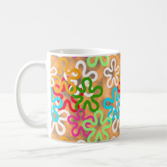 African Ankara Pattern Design  Coffee Mug (Left)