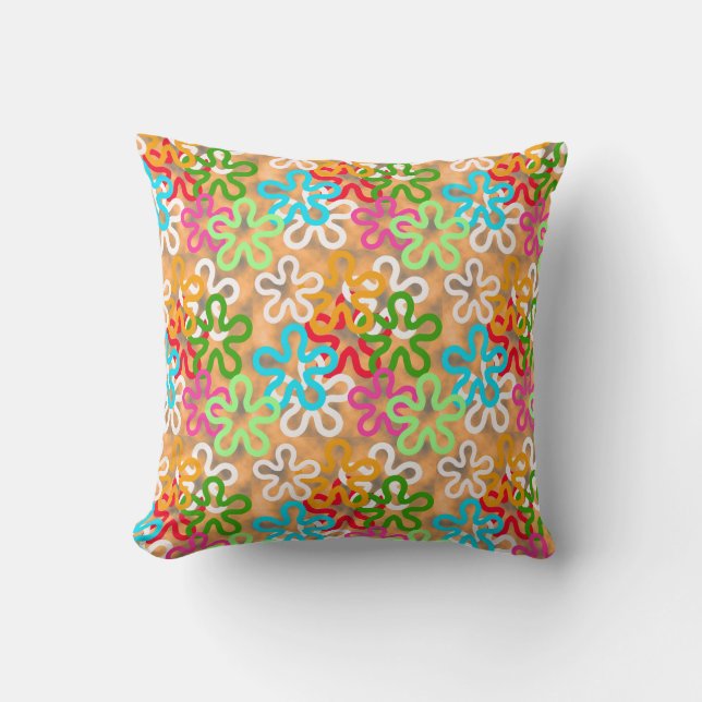 African Ankara Pattern Design  Throw Pillow (Front)