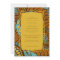 African Ankara Teal Floral Wedding Invitation