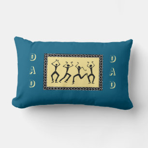 African Art Awesome Party Dance Lumbar Pillow
