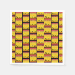 African Art, Awesome Tropical Sunset Napkins