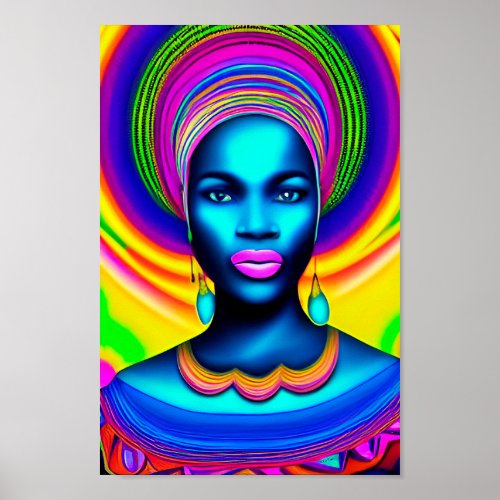 African Art Black Woman Art African American Art  Poster