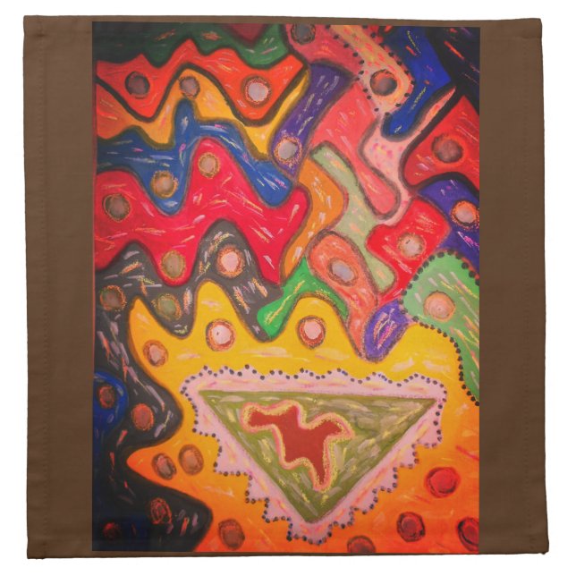 AFRICAN ART CLOTH NAPKIN (Front)