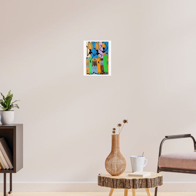 African Art, Coconut Oil Sellers Poster (Living Room 3)