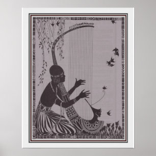 African Art Deco Print 16x20 ca. 1927