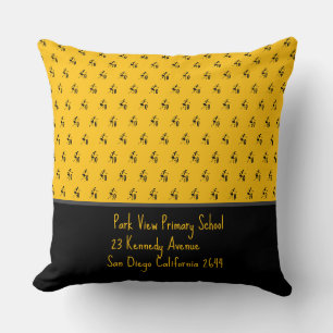 African Art, Festival Dance, Orange Throw Pillow