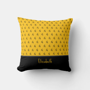 African Art, Festival Dance, Orange Throw Pillow