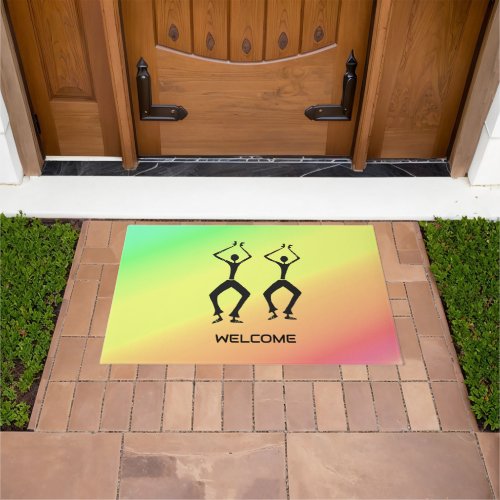 African Art Joy Dance Doormat