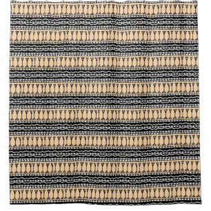 African Art, Kenya, Traditional Pattern Shower Curtain