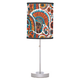African Art Pattern Design Table Lamp