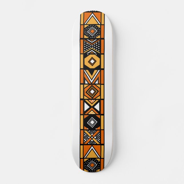 African art pattern skateboard deck (Front)