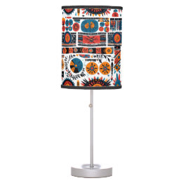 African Art Pattern Table Lamp