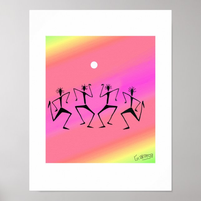 African Art, Rainbow Celebration Poster (Front)