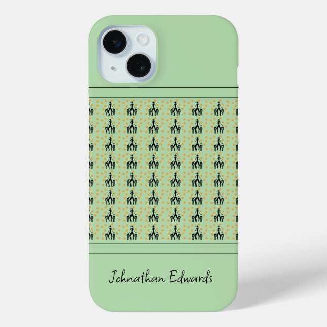 African Art. Silhouette Celebration Case-Mate iPhone Case (Back)