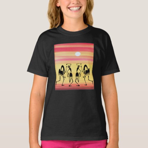 African art the best ever happy dancing design T_Shirt