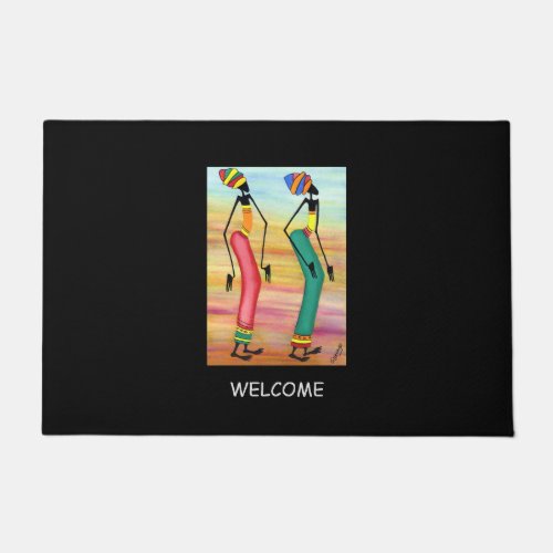 African Art Walking Doormat